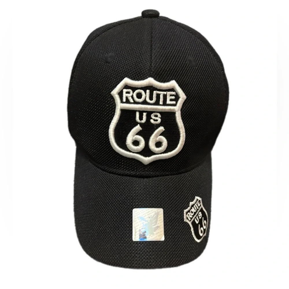 Black‎ Route 66 Cap- unisex